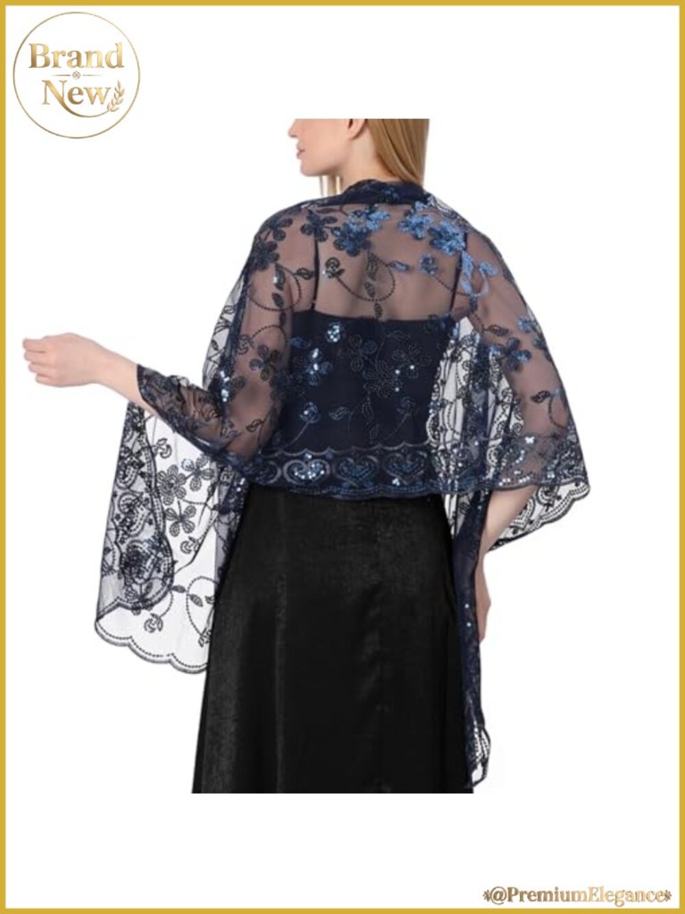 Sparkly Shawl Wrap Women Evening Dress Wedding Scarf